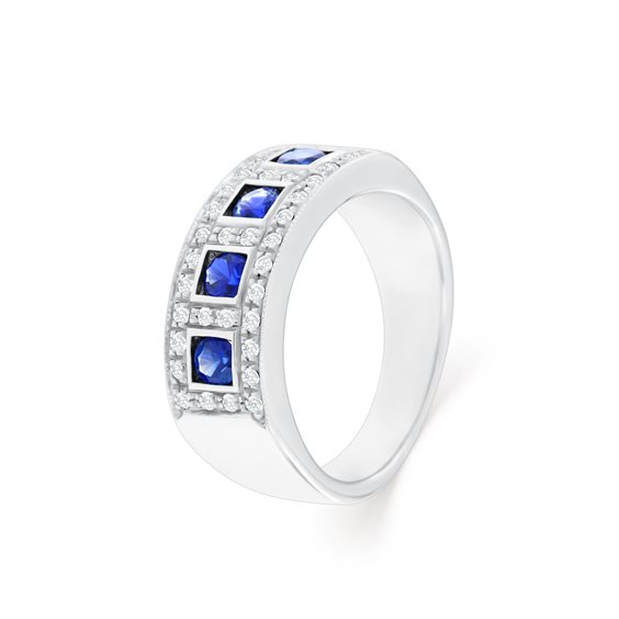 Anello Roman Gioielli Donna NUVOLA in Oro bianco Zaffiro 0.52 Ct R703A22N9022 - R703A22N9022